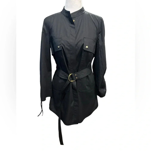 Tory Burch black belted jacket size 4 - Picture 1 of 16